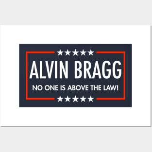 Alvin Bragg - No one is above the Law *blue Posters and Art